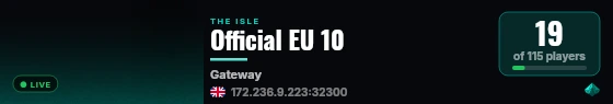 Official EU 10 live status badge