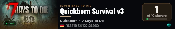 Quickborn Survival v3 live status badge