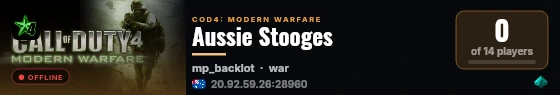 Aussie Stooges live status badge