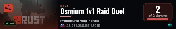 My Untitled Rust Server live status badge