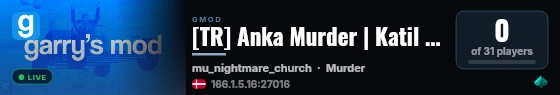 [TR] Anka Murder | Katil Kim? discord.gg/ankamrp live status badge