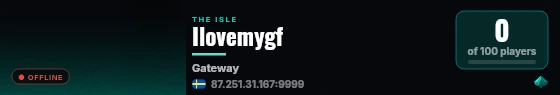 Ilovemygf live status badge