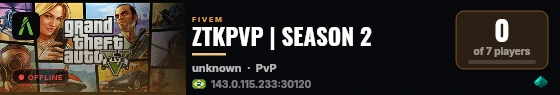 ZTKPVP | SEASON 2 live status badge