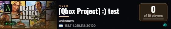 [Qbox Project] :) test live status badge