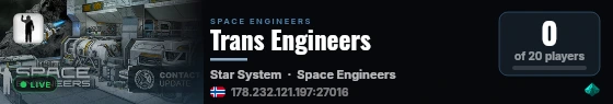 Trans Engineers live status badge