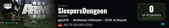 SleepersDungeon live status badge