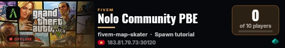 Nolo Community PBE live status badge