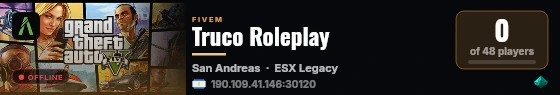 Truco Roleplay live status badge