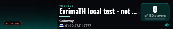 EvrimaTH local test - not open live status badge