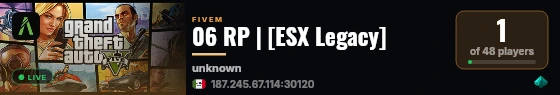 06 RP | [ESX Legacy] live status badge