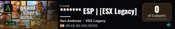 ******* ESP | [ESX Legacy] live status badge