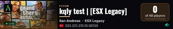 kqly test | [ESX Legacy] live status badge