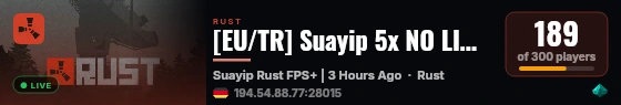 [EU/TR] Suayip 5x NO LIMIT | Loot X5 | TP | Home | Kit live status badge