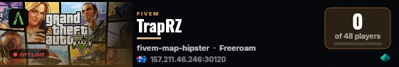 TrapRZ live status badge