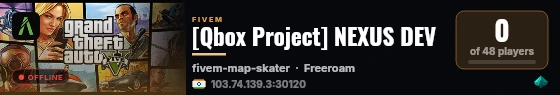 [Qbox Project] NEXUS DEV live status badge