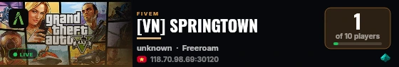 [VN] SPRINGTOWN live status badge