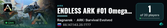 ENDLESS ARK #01 Omega Open 13 Sep - (v358.24) live status badge
