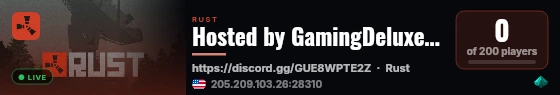 Hosted by GamingDeluxe.co.uk live status badge