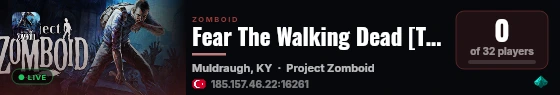 Fear The Walking Dead [TR] * 110 MOD * 70+ ARAC live status badge