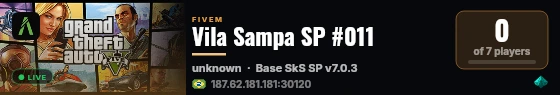 Vila Sampa SP #011 live status badge