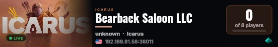 Bearback Saloon LLC live status badge