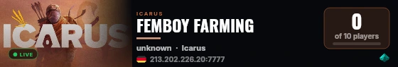 FEMBOY FARMING live status badge