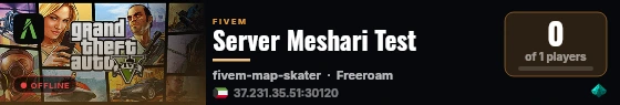 Server Meshari Test live status badge