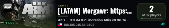 [LATAM] Morgawr: https://discord.gg/D4d3d3ekce live status badge