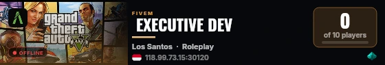  EXECUTIVE DEV live status badge