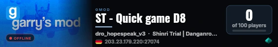 ST - Quick game D8 live status badge