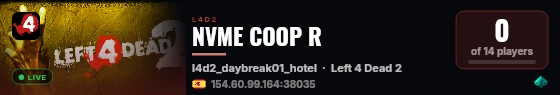 NVME COOP R live status badge