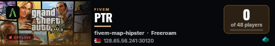 PTR live status badge