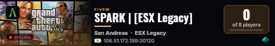 SPARK | [ESX Legacy] live status badge