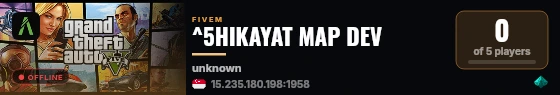 ^5HIKAYAT MAP DEV live status badge