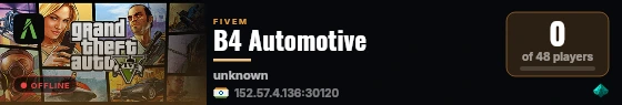 B4 Automotive live status badge