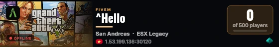 ^Hello live status badge
