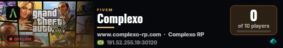 Complexo live status badge