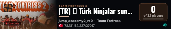 [TR]  Türk Ninjalar sunucusu live status badge