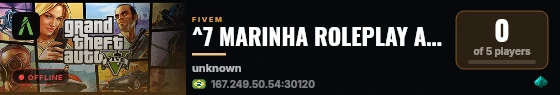 ^7 MARINHA ROLEPLAY ABRIU HOJE + VIP GRÁTIS 😈 live status badge