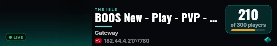 BOOS New - Play - PVP - No Rules live status badge