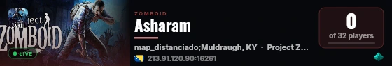 Asharam live status badge