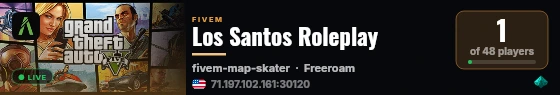 Los Santos Roleplay live status badge