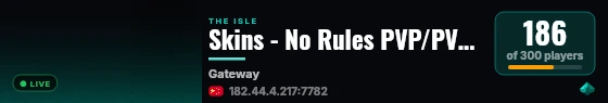 Skins - No Rules PVP/PVE 3*Growth live status badge