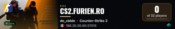 CS2.FURIEN.RO live status badge