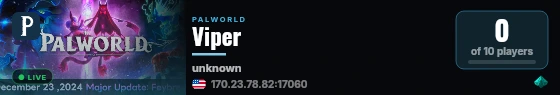 Viper live status badge