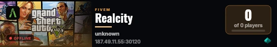 Realcity live status badge