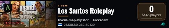 Los Santos Roleplay live status badge