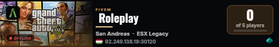  Roleplay  live status badge