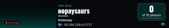 oopaysaurs live status badge