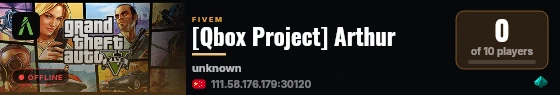 [Qbox Project] Arthur live status badge